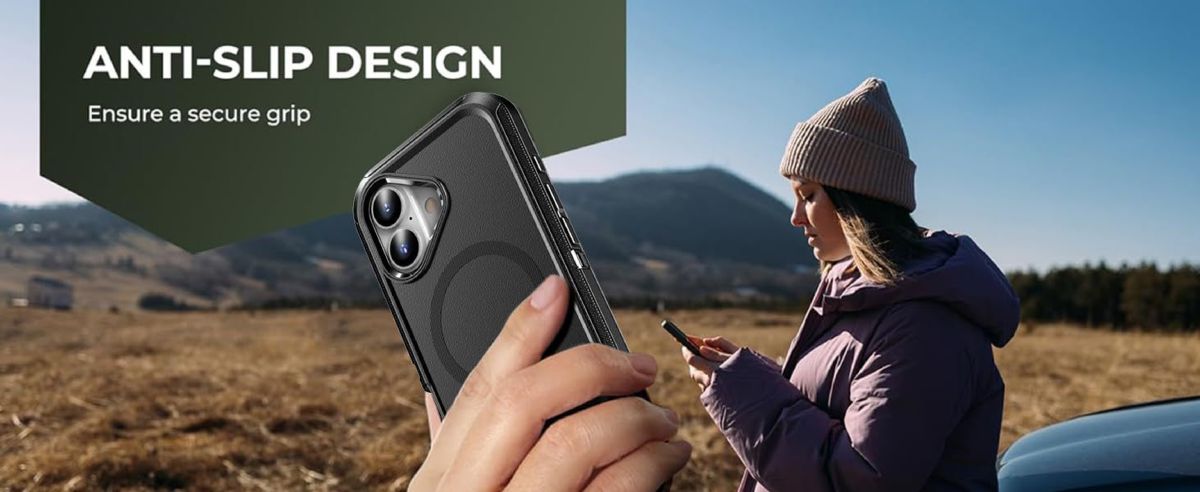 iPhone 18 Pro Max three-proof magnetic case, neutral colors