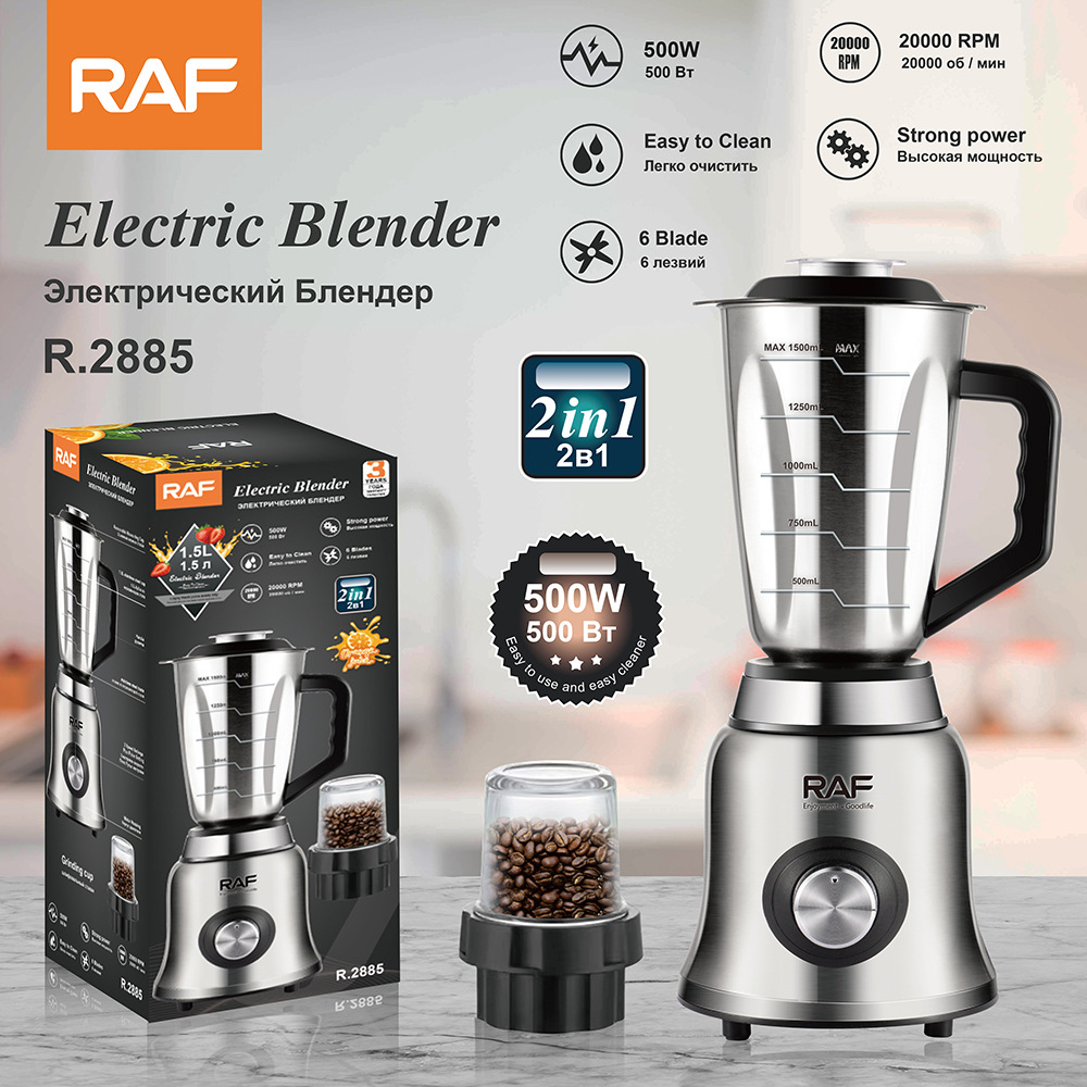 RAF ev tipi meyve suyu makinesi 2 in 1 blender ögütücü