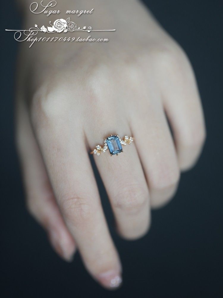 London-Blau Topas Ring, Luxus