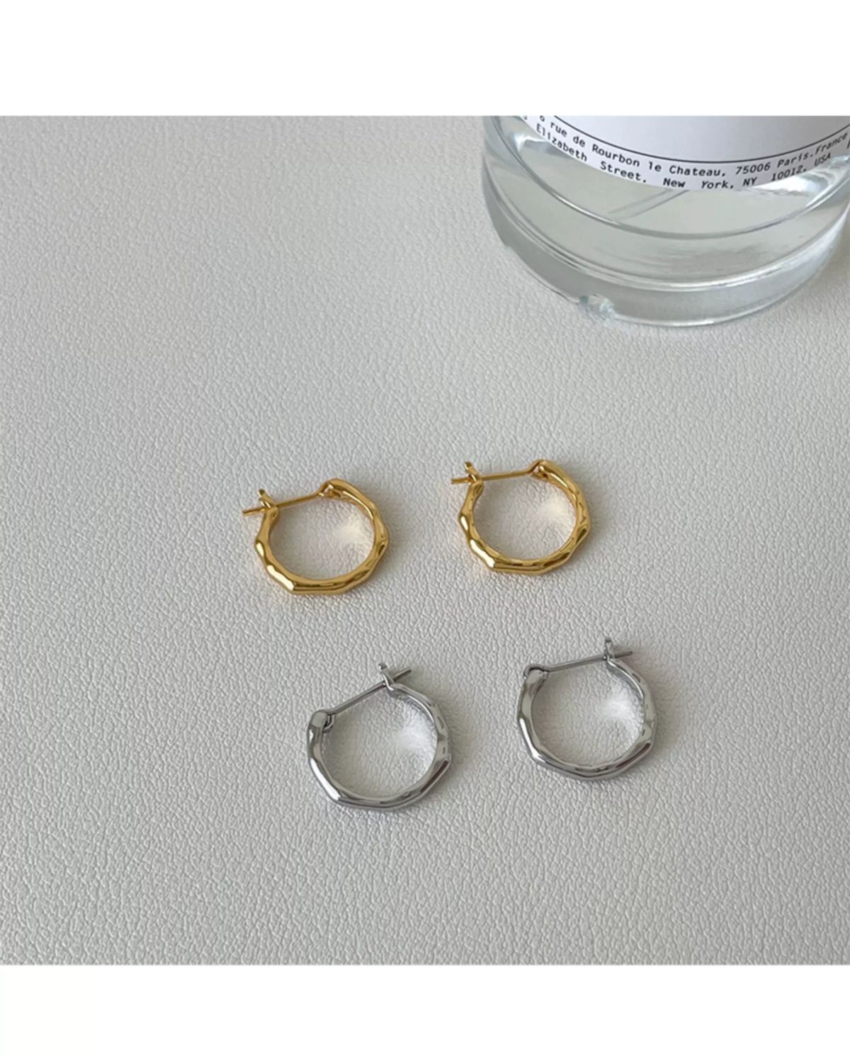 925 Gümüş Kulak Halkası, Düz İğne, Minimalist Tasarım