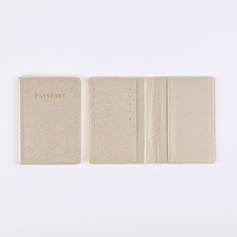 PU leather passport holder, crosshatch pattern, travel set