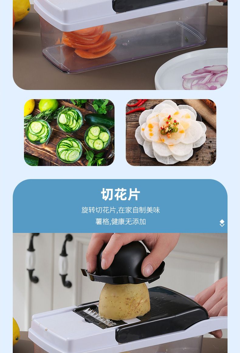 Multi-purpose vegetable chopper and slicer
