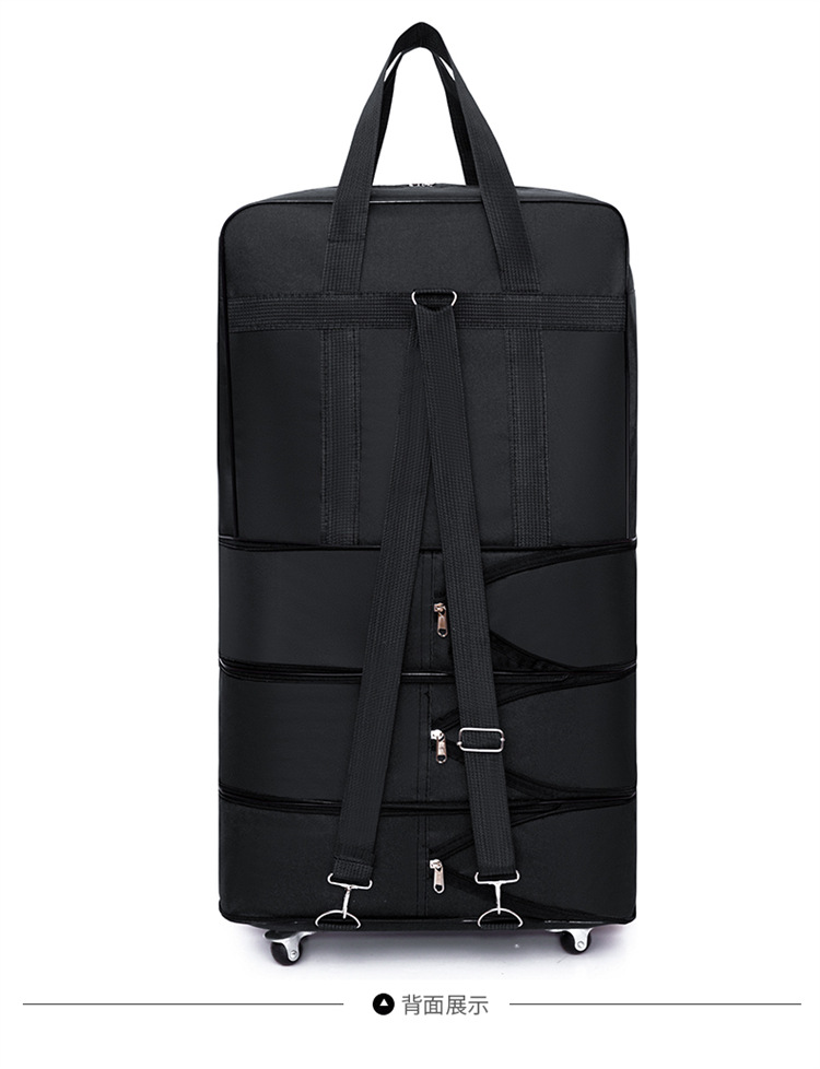 Foldable travel luggage with wheels, 158L capacity