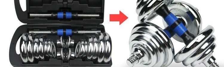 Galvanisiertes Langhantel-Set, 20 kg Hantelpaar