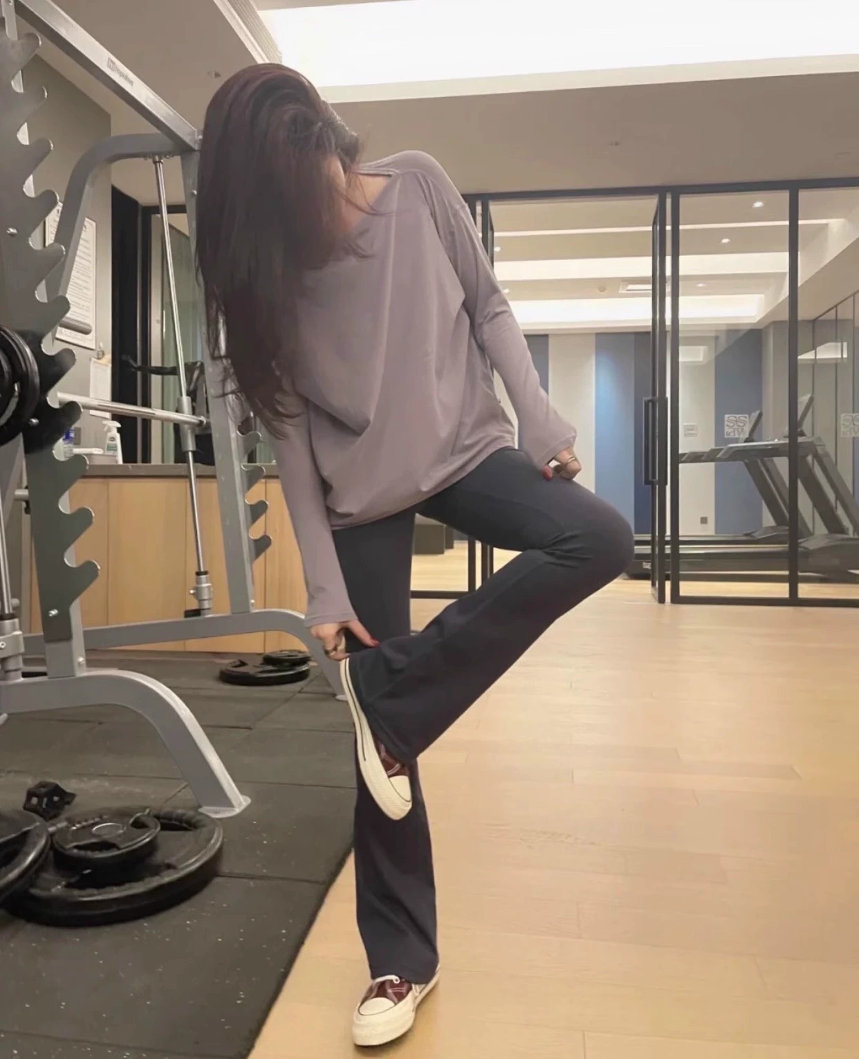 Yoga-Hose Hochbund elastisch Damen