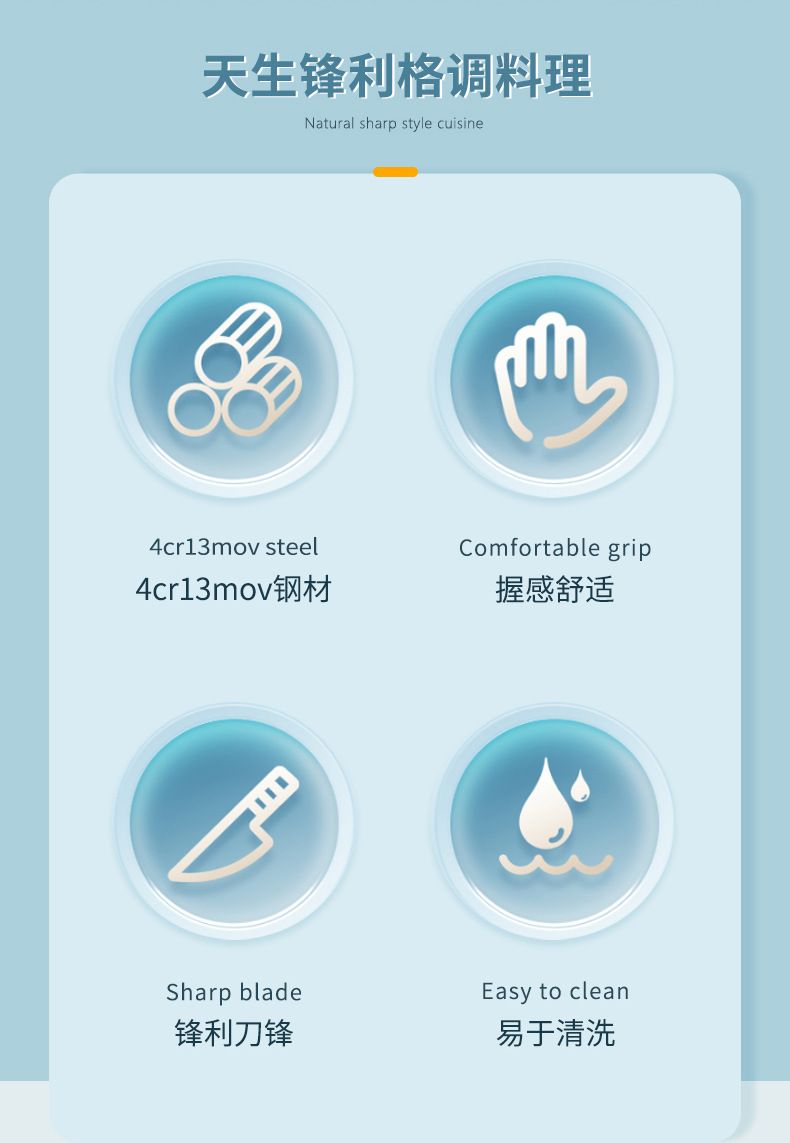 Küchenmesser-Set, 5-teilig
