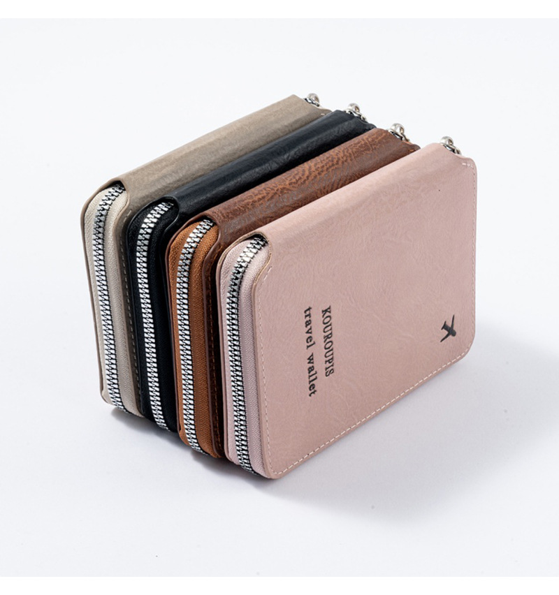 RFID passport holder with travel document storage