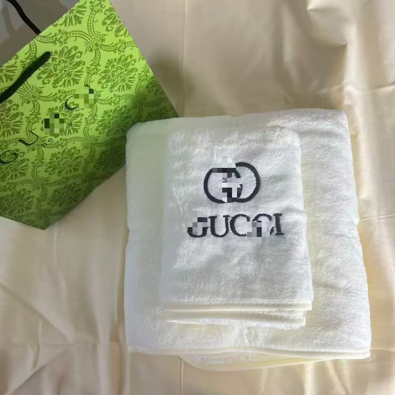 Double-Layer Bath Towel Set, 2-Piece