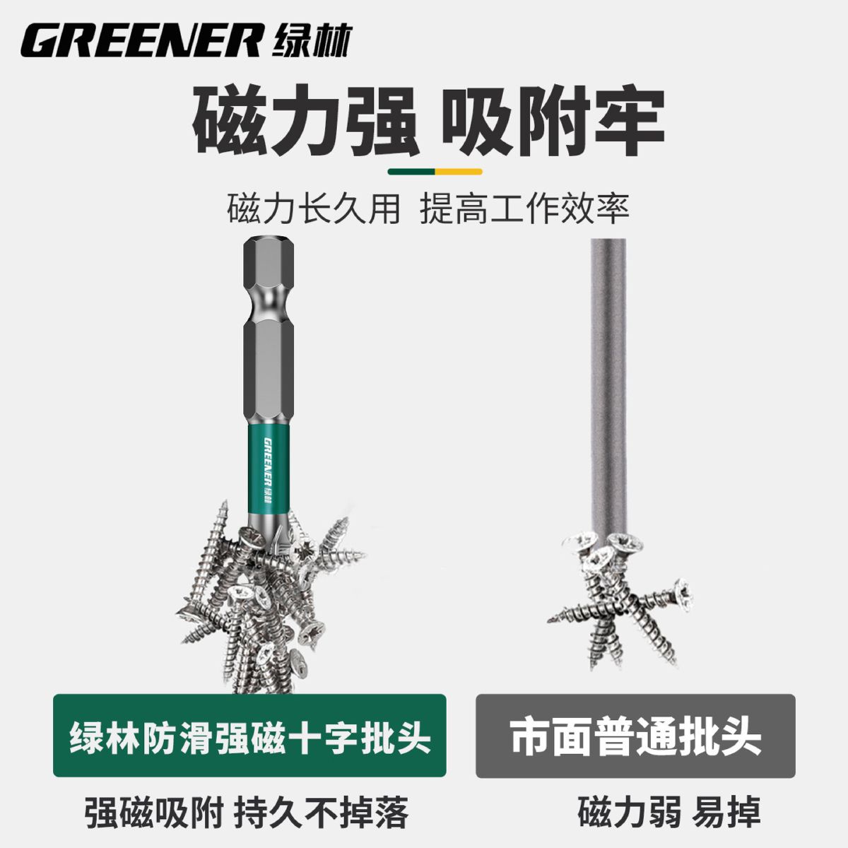 Cross screwdriver bits set, strong magnetic, high hardness, electric compatible