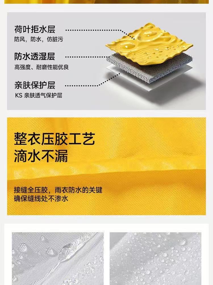 加厚EVA雨衣成人一体式全身防暴雨户外骑行通勤旅游透明连体雨披