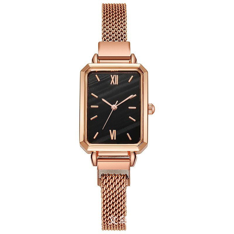 Women's watch, peacock green square design, elegant style