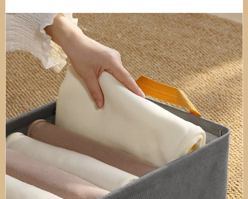 Clothing storage box, thickened fabric, pants organizer