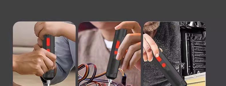Mini elektrikli tornavida seti, şarjlı, ev tipi, otomatik