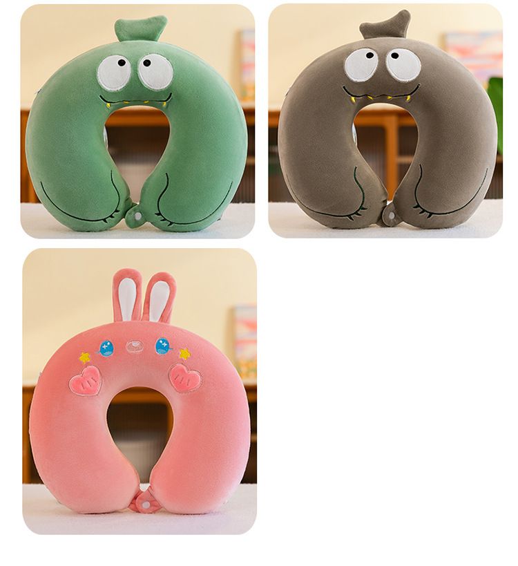 U-şekli memory foam boyun yastığı, taşınabilir