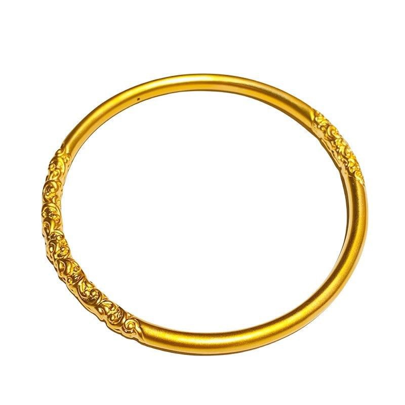 Vietnamese Sand Gold Bracelet, Closed, Women's, Fade-resistant