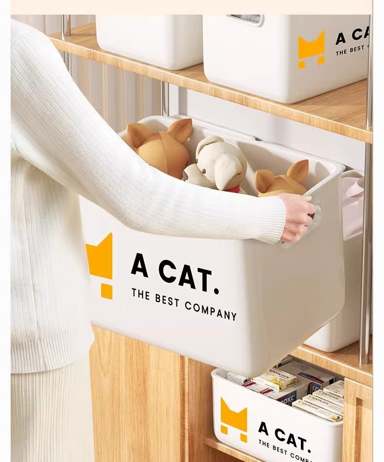 Multi-purpose storage box for cosmetics, snacks, and desktop organization