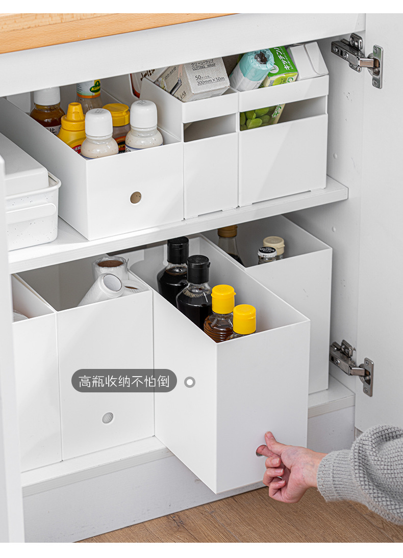 Japanese style white kitchen storage box