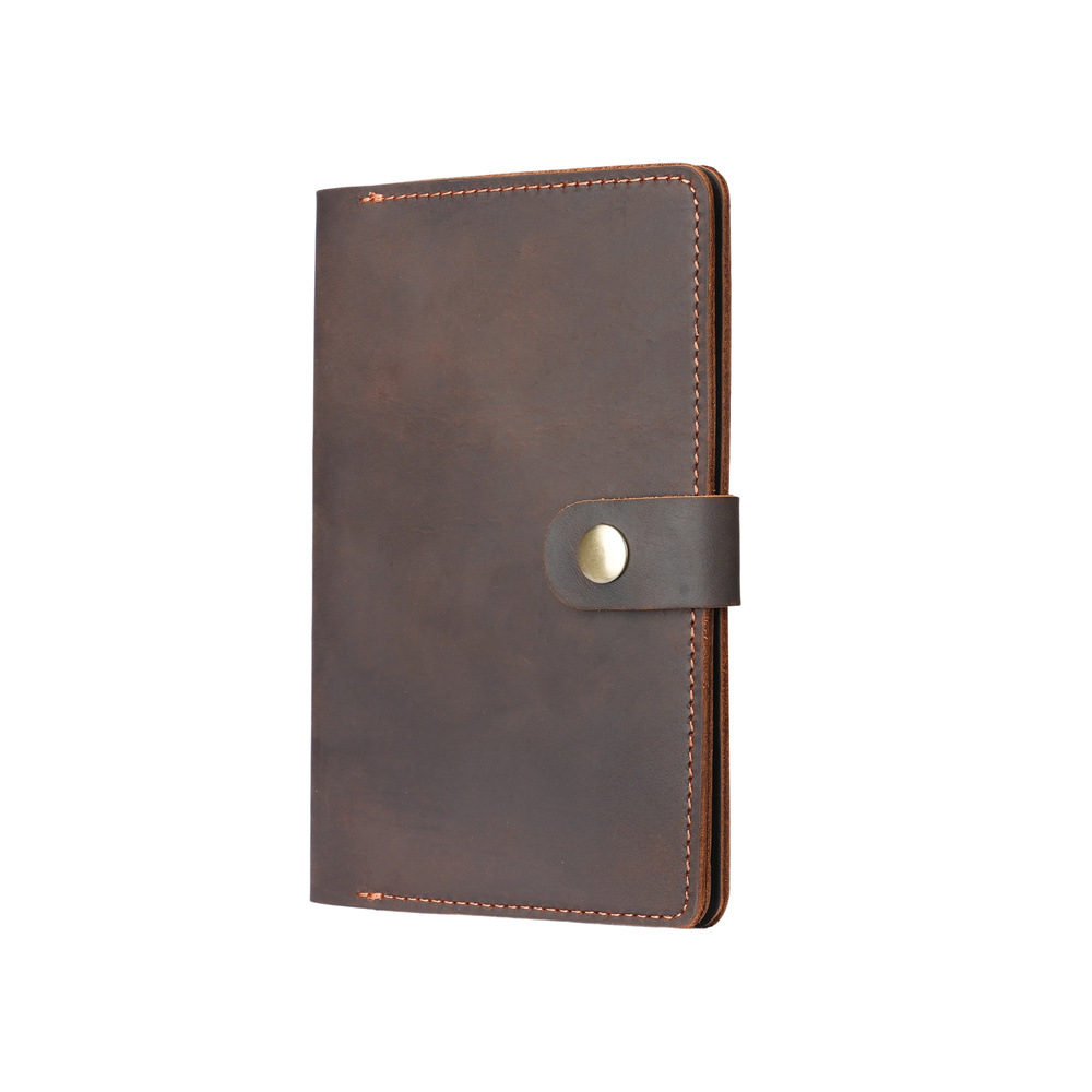 1158 Genuine Leather Crazy Horse Passport Travel Wallet Card Holder