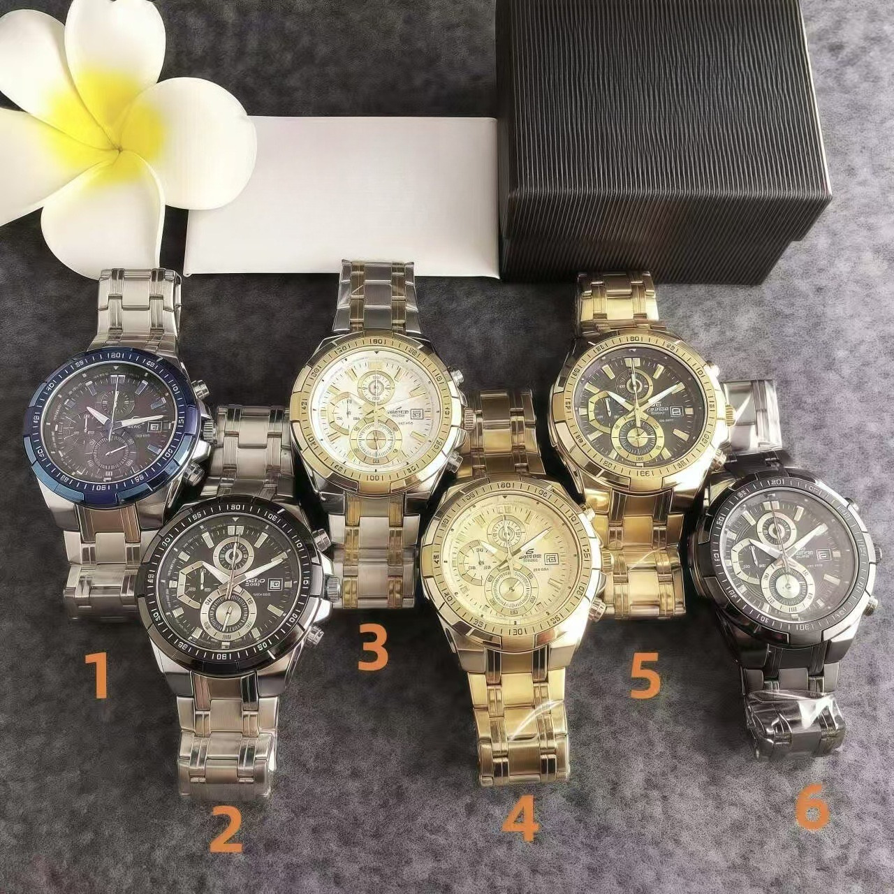 Business Men's Wristwatch Gold Waterproof Luxury Quartz