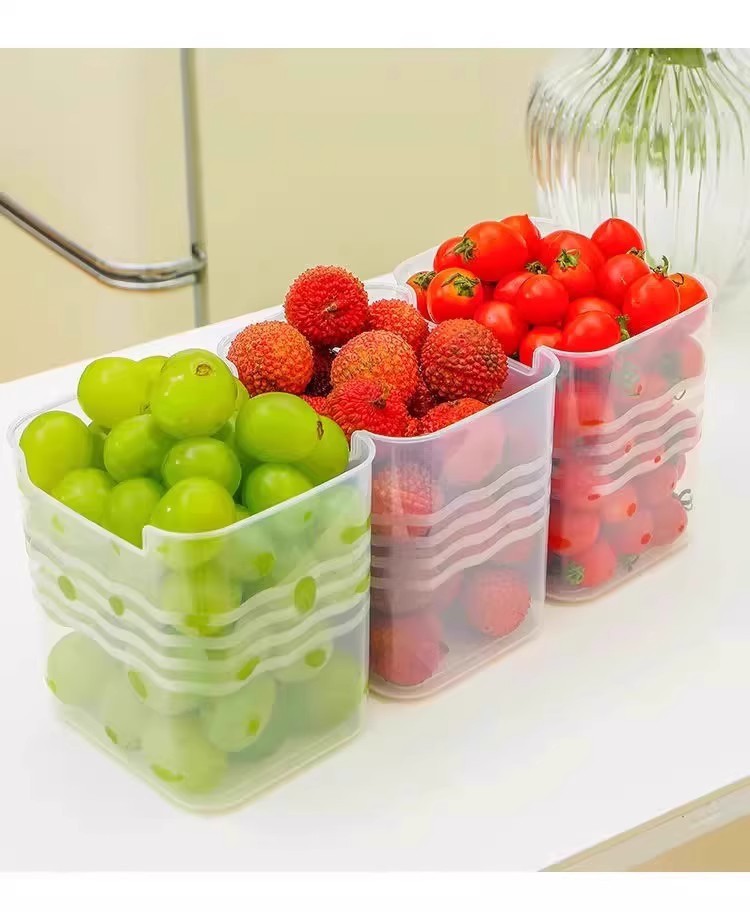 Refrigerator side storage box with wheels durable