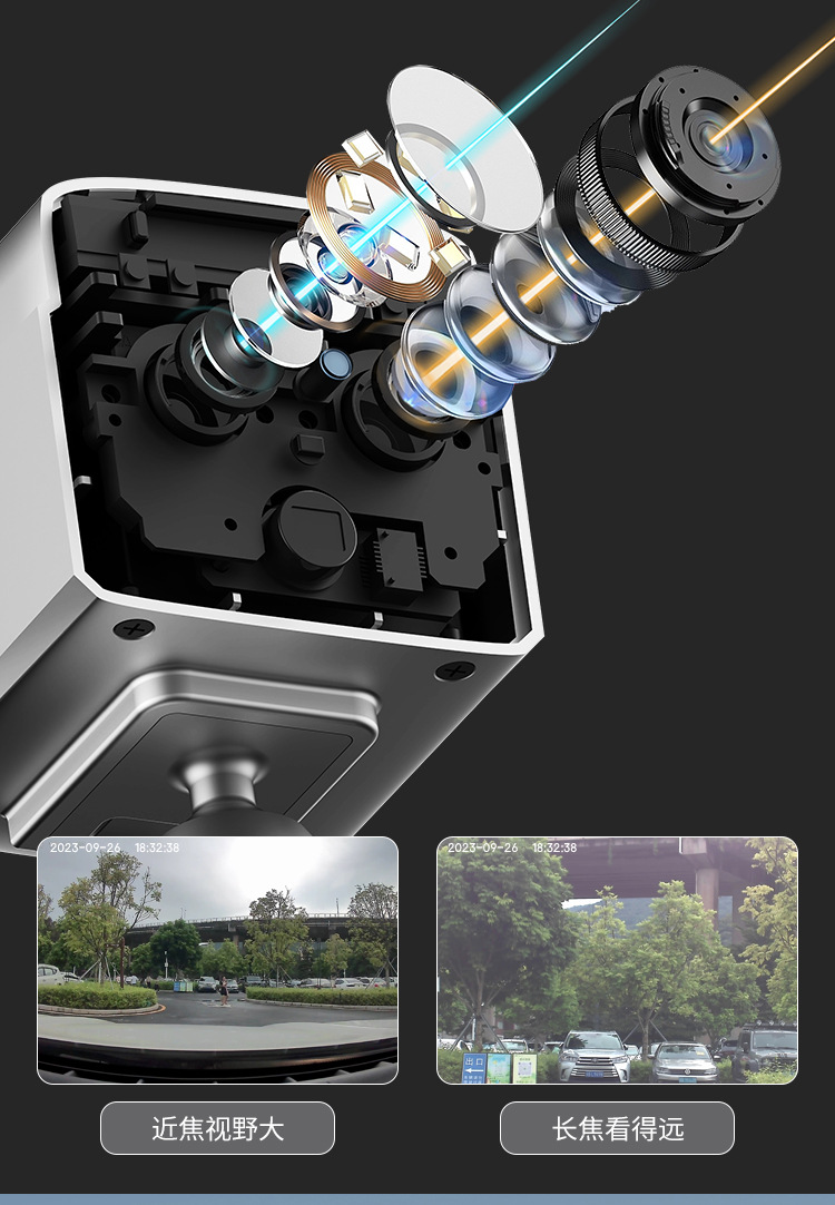 4G-Binokularkamera mit 6x Zoom, 4K, bidirektionalem Audio