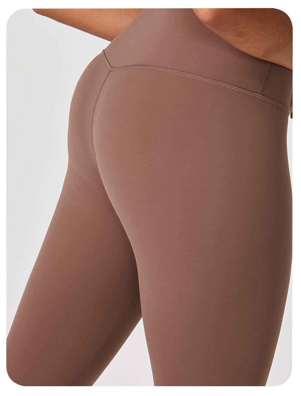 YTRIAN kadın Çıplak Yoga Pantolon Yüksek Bel Karın Kontrol Popo Kaldırma Şekillendirme Açık Spor Rahat Sıkı Uzun Pantolon