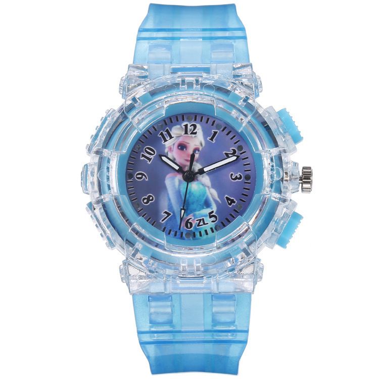 Children's Watch Colorful Light Quartz