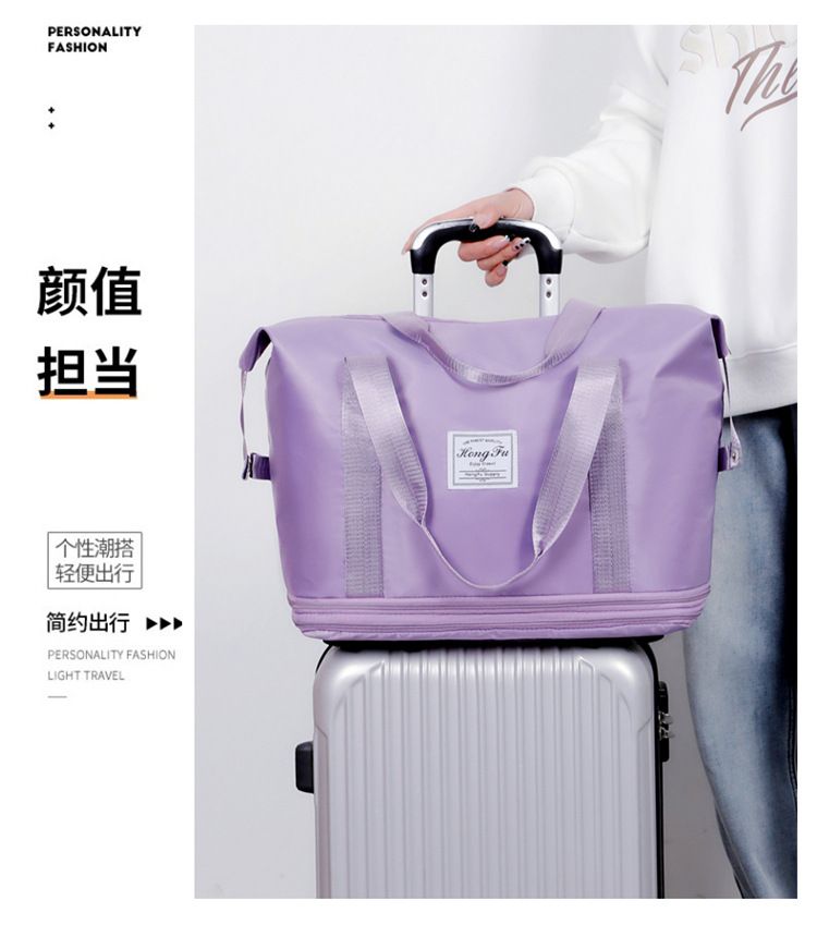 Expandable travel bag, wheeled, foldable, large capacity