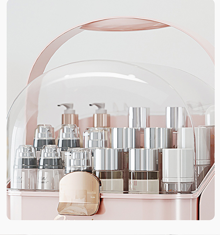Dust-proof cosmetic storage box, large capacity