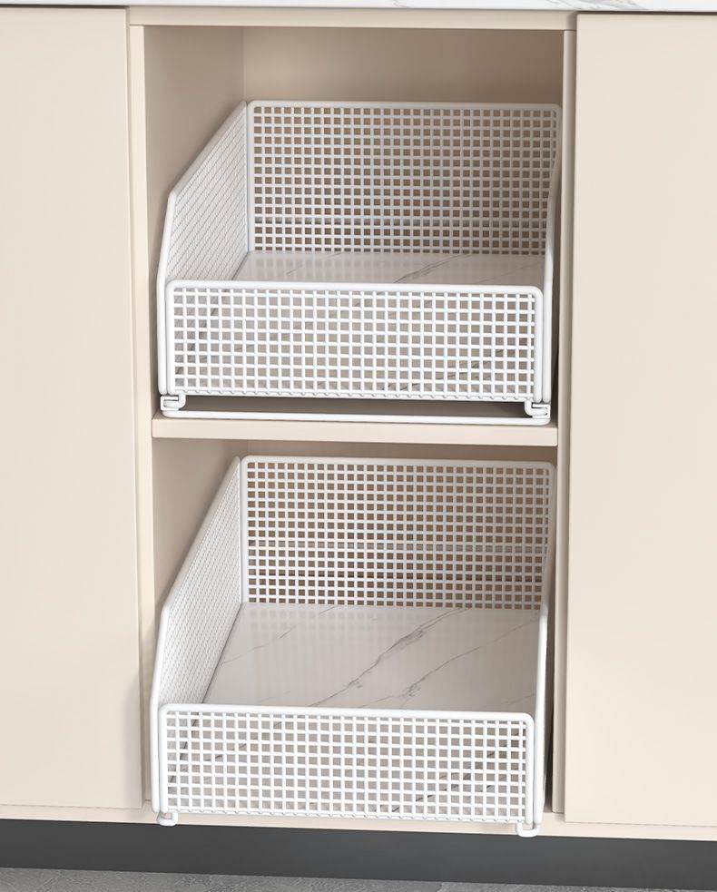 Küchenschublade Organizer Box, ausziehbarer Korb