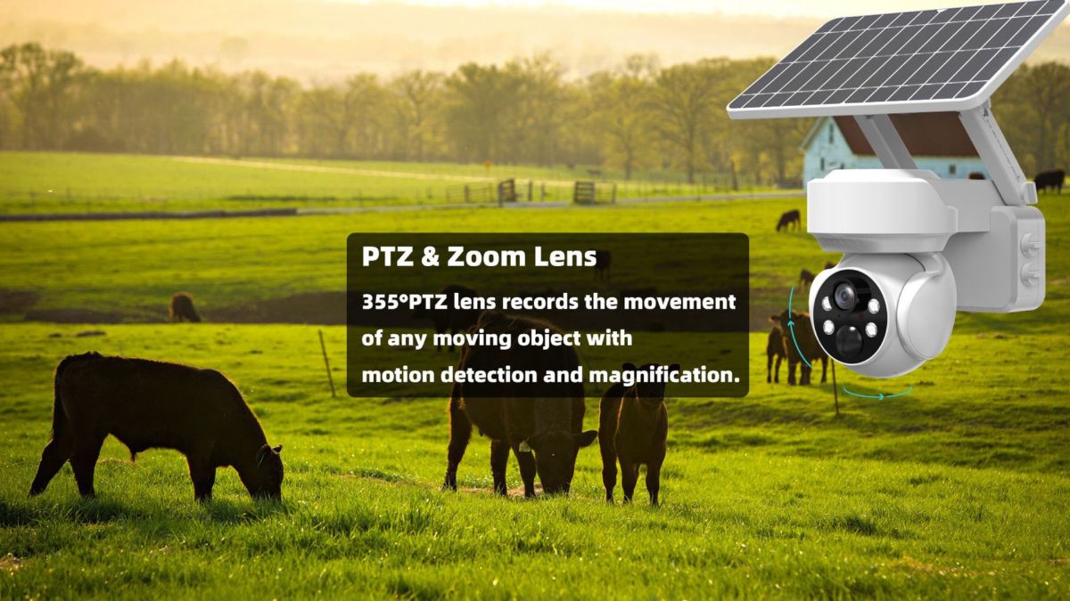 Solar-Powered Wireless WIFI Surveillance Camera Weatherproof