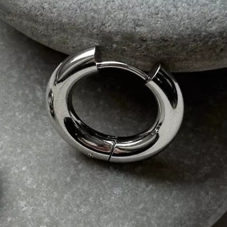 316 stainless steel wire coil hoop earrings, eco-friendly