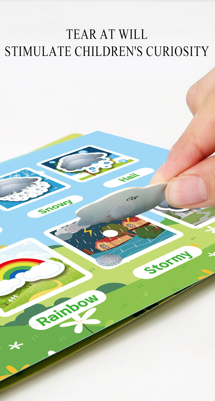 Stilles Aktivitätsbuch für Kinder - zum Reißen und Kleben