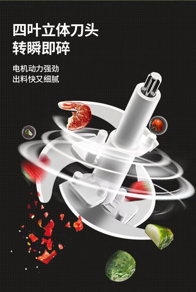 Wanlida portable meat grinder, automatic, stainless steel