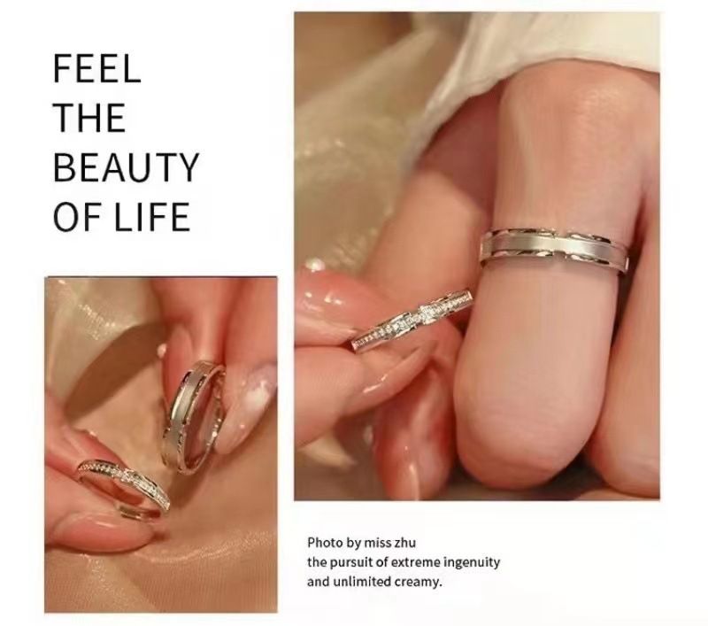 Paar-Ringe, Herren-Damen, personalisiertes Design, Luxusgeschenk