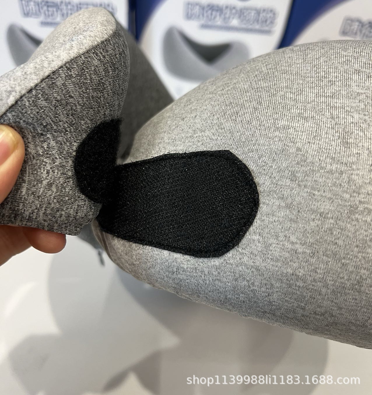 U-shaped neck pillow with 360-degree support for cervical pain relief
