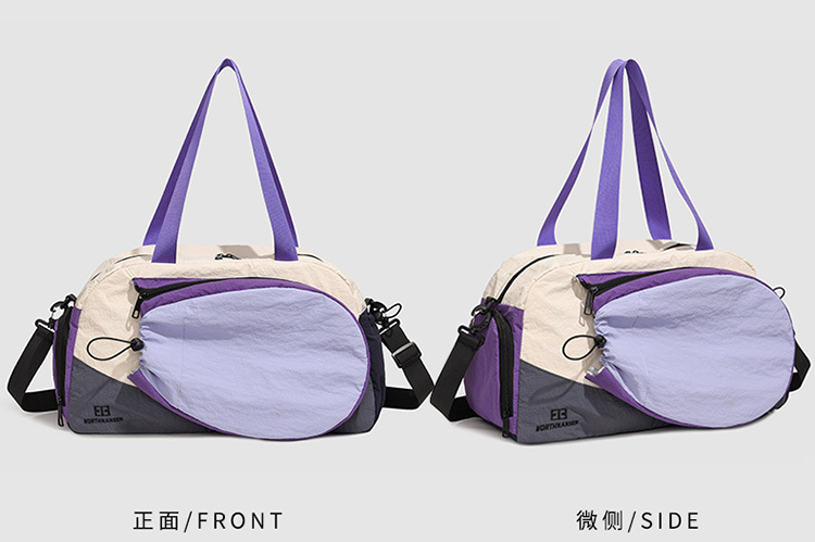 Crossbody-Sporttasche, Zylinder, einschultrig, wasserdicht