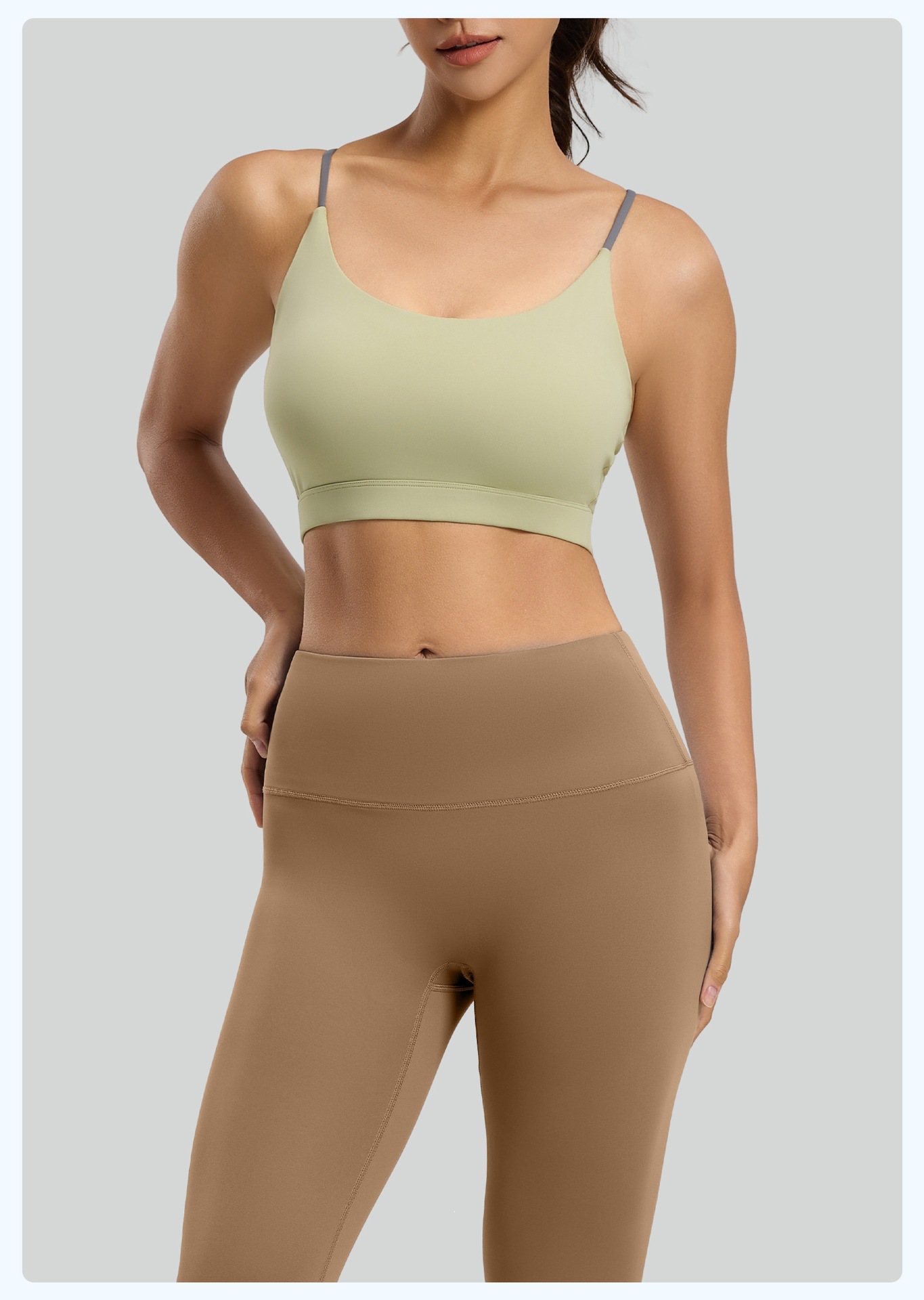 Damen-Yoga-Set, atmungsaktiv, hohe Stabilität