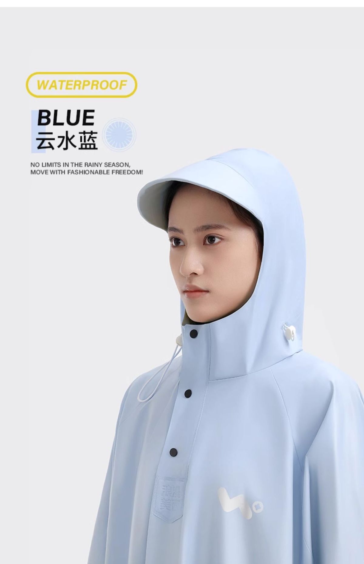 Electric vehicle raincoat single-person, full-body protection