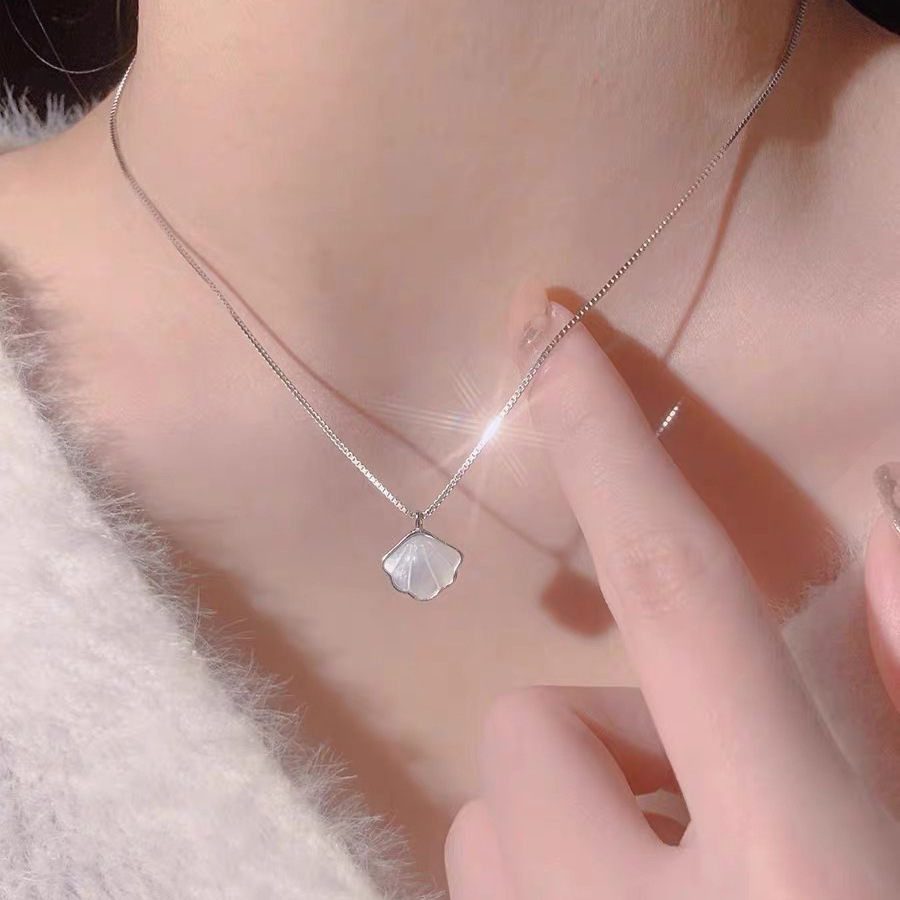 S925 Silber-Perlenkette, elegantes Design