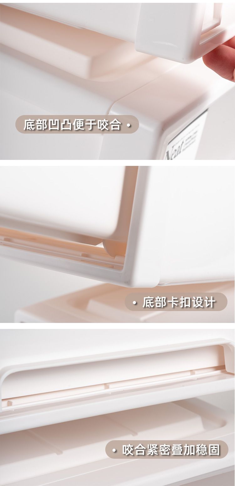 家用抽屉药箱药品收纳盒家庭药物分类收纳箱桌面防尘医药整理盒