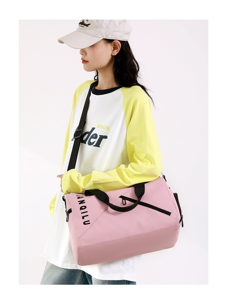 Travel bag, trolley-compatible, wet and dry separation, unisex