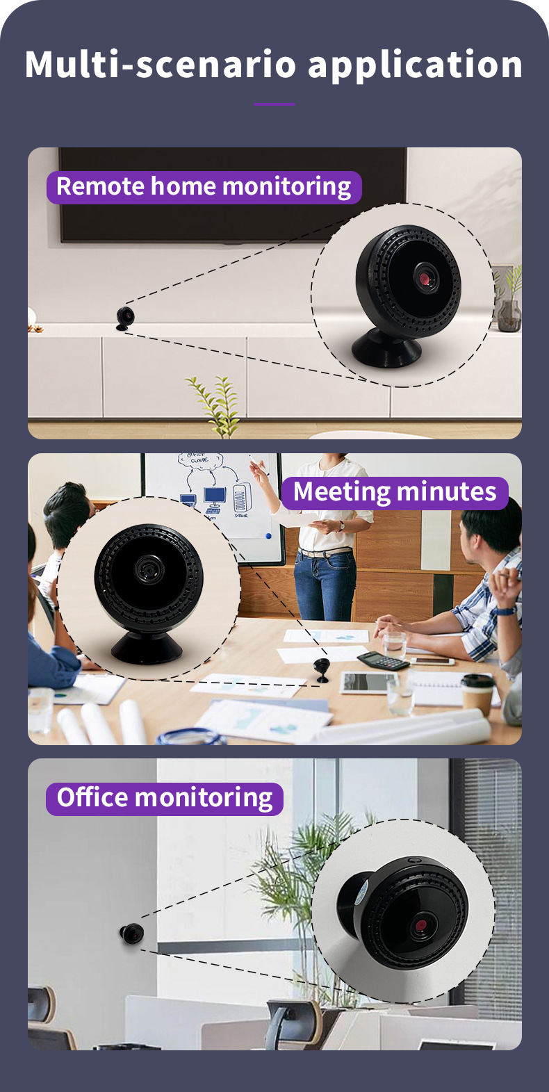 V380 Battery Security Camera with Night Vision