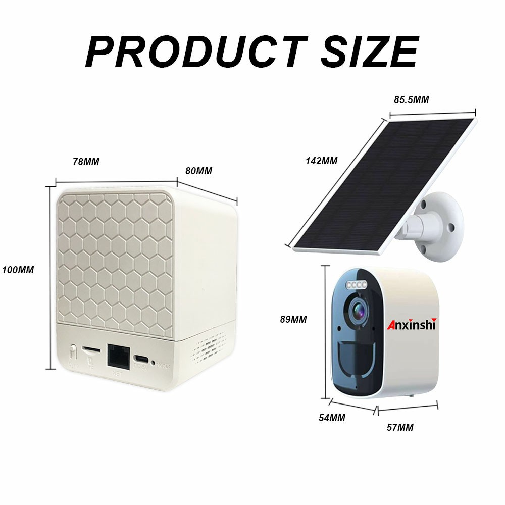 4MP wireless solar-powered outdoor camera kit