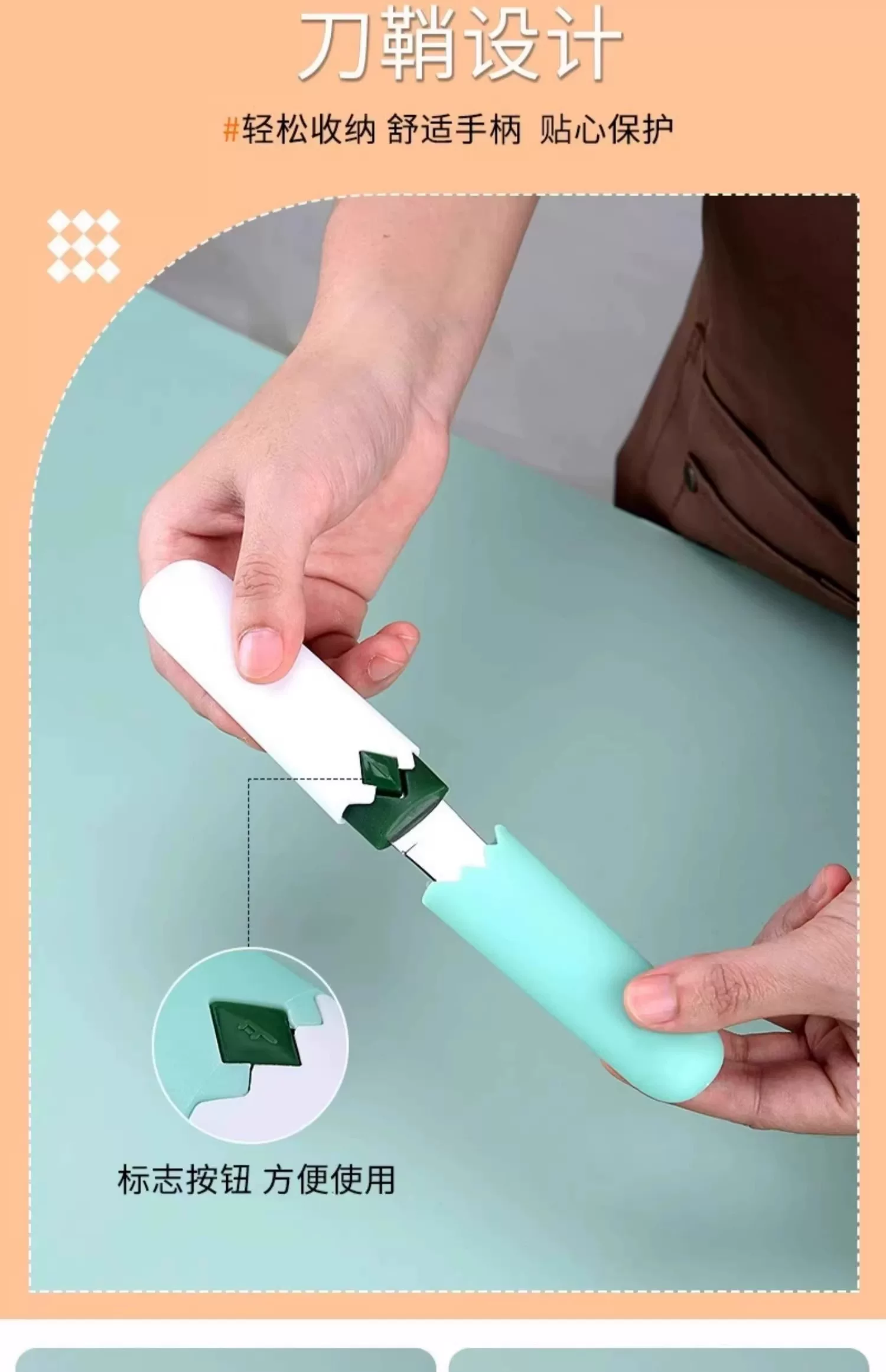 Obstmesser und Schäler 2-in-1 tragbar