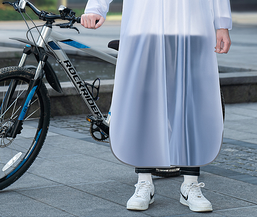 Fahrrad-Regenponcho, Ganzkörper, verdicktes PVC