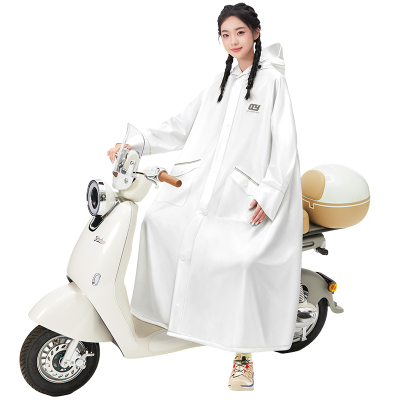 Damen Regenponcho, lang Ganzkörper, für Elektroroller