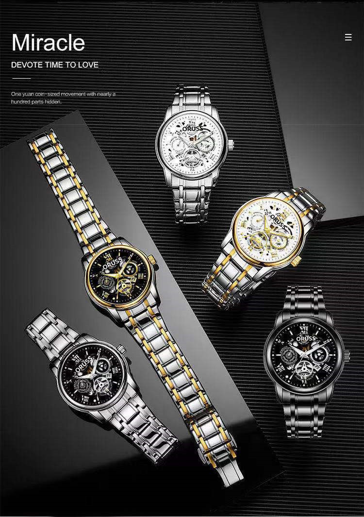 Automatic Men's Watch Waterproof Brilliant