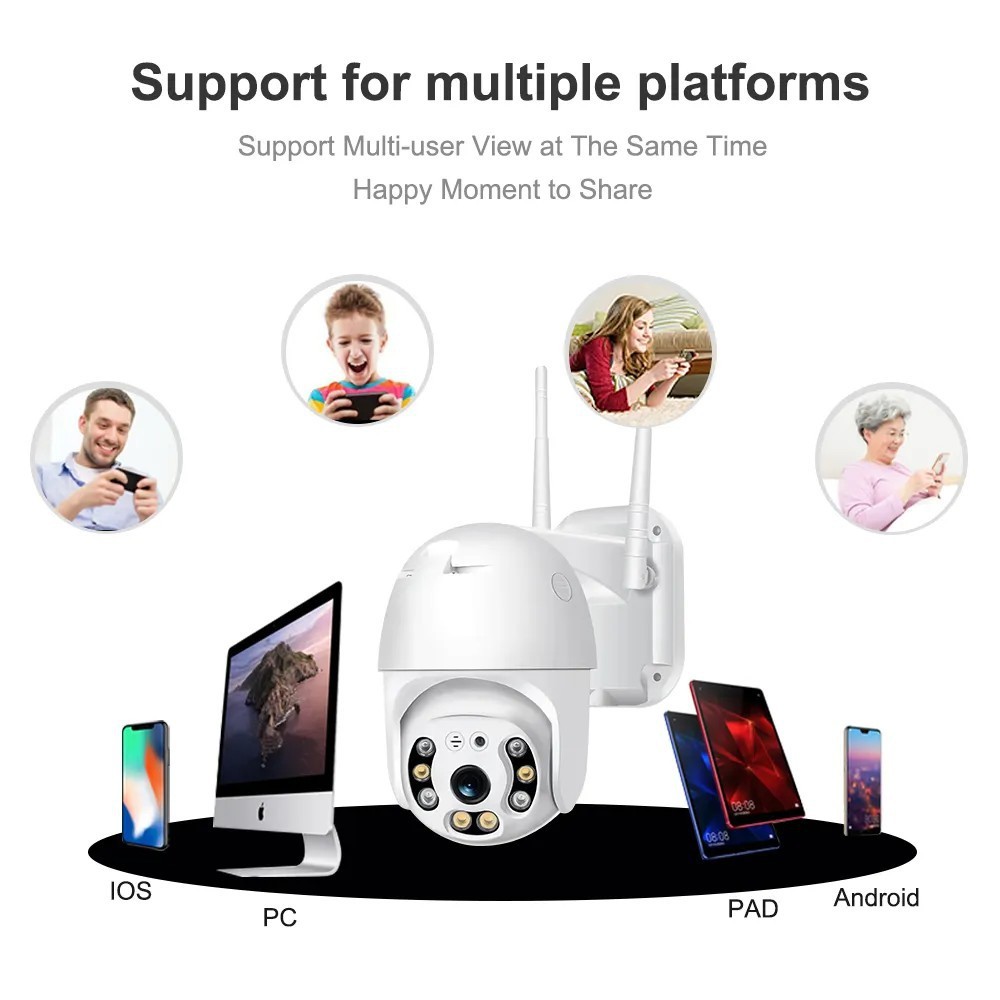 V380 dome surveillance camera WiFi remote viewing, high resolution