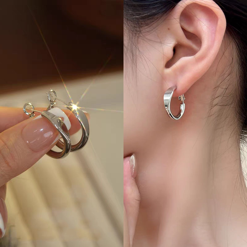 S925 Sterlingsilber Ohrringe für Damen, verblasst nicht